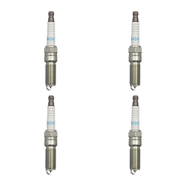 4 Spark Plugs fixed SAE connection 4.7 Ohm NGK for e.g. FORD FIESTA