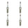 4 Spark Plugs fixed SAE connection 4.7 Ohm NGK for e.g. FORD FIESTA