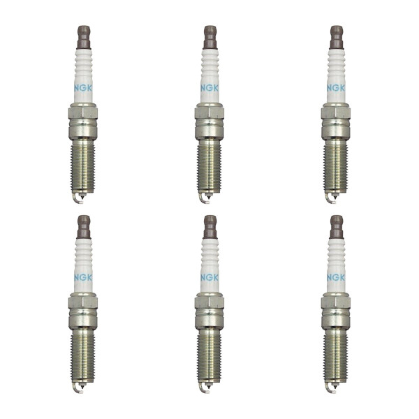 6 Spark Plugs fixed SAE connection 4.7 Ohm NGK for e.g. FORD FIESTA