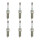 6 Spark Plugs fixed SAE connection 4.7 Ohm NGK for e.g. FORD FIESTA