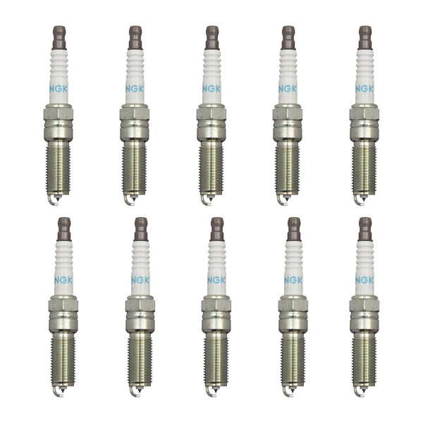 10 Spark Plugs fixed SAE connection 4.7 Ohm NGK for e.g. FORD FIESTA