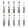 10 Spark Plugs fixed SAE connection 4.7 Ohm NGK for e.g. FORD FIESTA