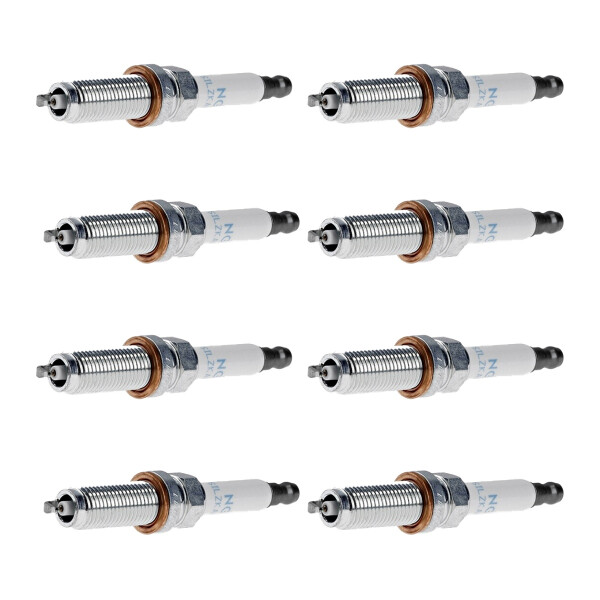 8 Spark Plugs fixed SAE connection NGK for e.g. LAND ROVER RANGE ROVER IV