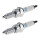 2 Spark Plugs with flat seal seat NGK aftermarket expertise for HONDA
