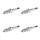 4 Spark Plugs fixed SAE connection NGK IAM expertise for various vehicles