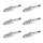 6 Spark Plugs fixed SAE connection NGK IAM expertise for various vehicles