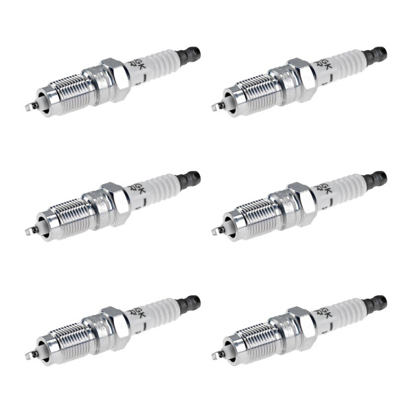 6 Spark Plugs with cone seal seat NGK aftermarket expertise for various vehicles