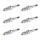6 Spark Plugs with cone seal seat NGK aftermarket expertise for various vehicles