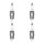 4 Spark Plugs with cone seal seat NGK aftermarket expertise for various vehicles
