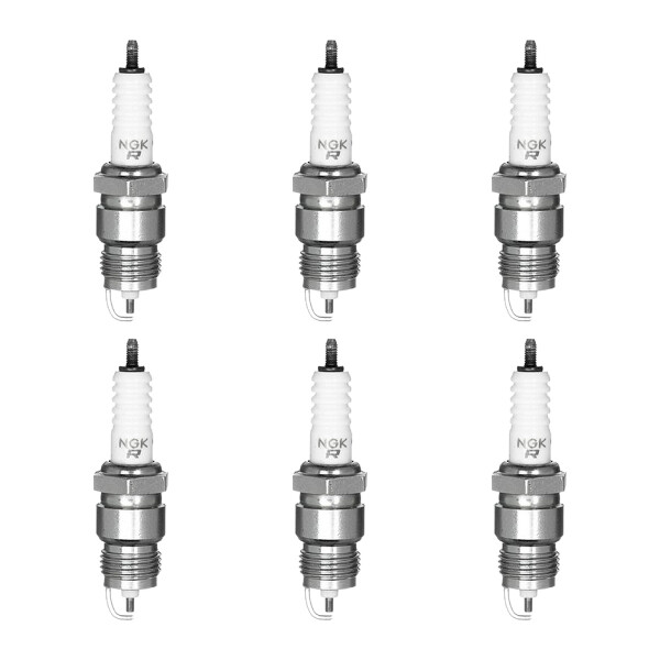 6 Spark Plugs with cone seal seat NGK aftermarket expertise for various vehicles