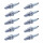 10 Spark Plugs fixed SAE connection NGK IAM expertise for various vehicles