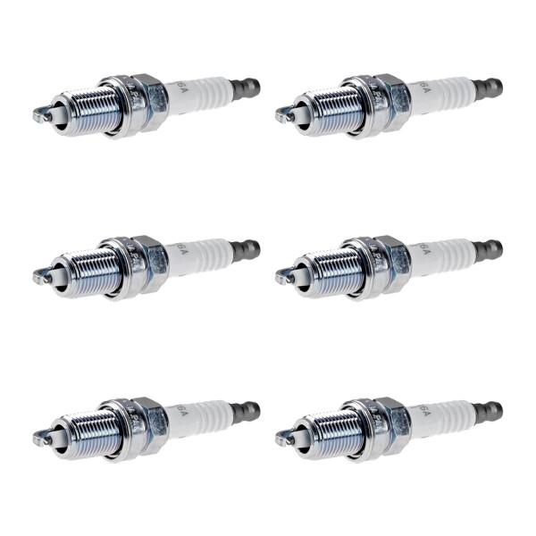 6 Spark Plugs fixed SAE connection NGK aftermarket expertise for e.g. MAZDA 626