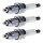 3 Spark Plugs fixed SAE connection NGK suitable for SEAT IBIZA and others