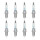 8 Spark Plugs fixed SAE connection NGK IAM expertise for e.g. SKODA FABIA
