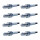 8 Spark Plugs fixed SAE connection NGK aftermarket expertise for e.g. VW GOLF