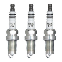 3 Spark Plugs interference-suppressed 5 kOhm NGK Iridium...