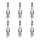 6 Spark Plugs interference-suppressed 5 kOhm NGK Iridium IX for SEAT CORDOBA