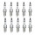10 Spark Plugs interference-suppressed 5 kOhm NGK Iridium IX for SEAT CORDOBA