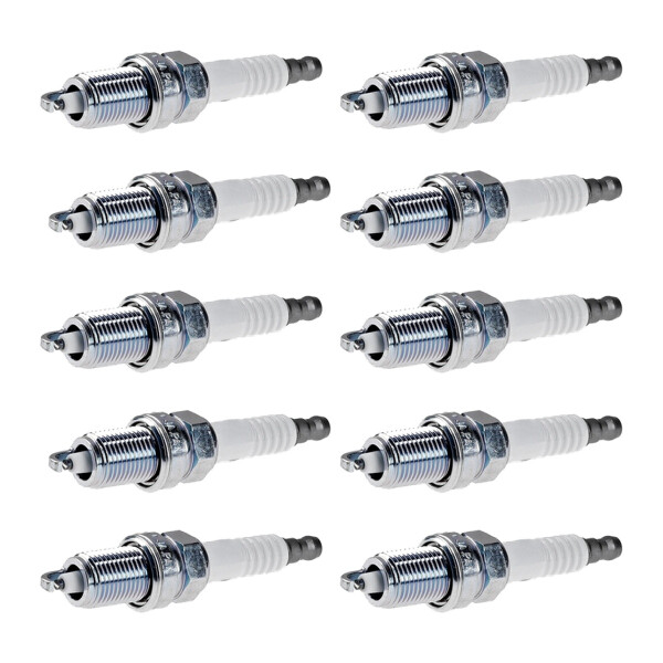 10 Spark Plugs fixed SAE connection NGK aftermarket expertise for e.g. JEEP CJ5