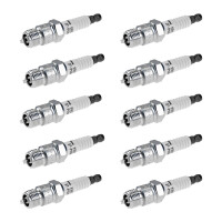 10 Spark Plugs with cone seal seat NGK IAM expertise for...