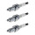 3 Spark Plugs fixed SAE connection NGK aftermarket expertise for e.g. OPEL ASTRA