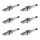 6 Spark Plugs fixed SAE connection NGK aftermarket expertise for e.g. OPEL ASTRA