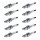 10 Spark Plugs fixed SAE connection NGK IAM expertise for e.g. OPEL ASTRA