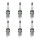 6 Spark Plugs fixed SAE connection NGK V-Line suitable for e.g. OPEL ASTRA