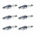 6 Spark Plugs fixed SAE connection NGK suitable for FIAT 500X and others