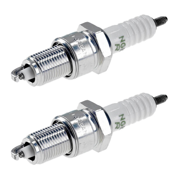 2 Spark Plugs with flat seal seat NGK suitable for BMW 5 Series and others