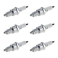 6 Zündkerzen mit Flachdichtsitz NGK...