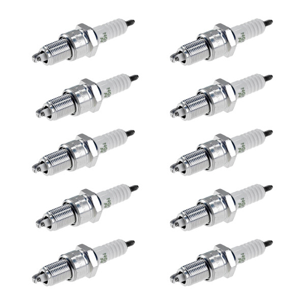 10 Spark Plugs with flat seal seat NGK suitable for BMW 5 Series and others