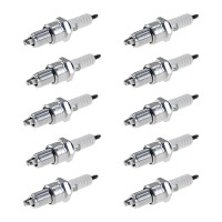 10 Spark Plugs with flat seal seat NGK suitable for BMW 5...