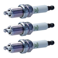 3 Spark Plugs with flat seal seat NGK for CHEVROLET CRUZE...