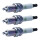 3 Spark Plugs with flat seal seat NGK for CHEVROLET CRUZE and others