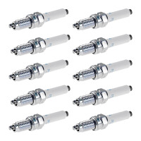 10 Spark Plugs with flat seal seat NGK suitable for SEAT...