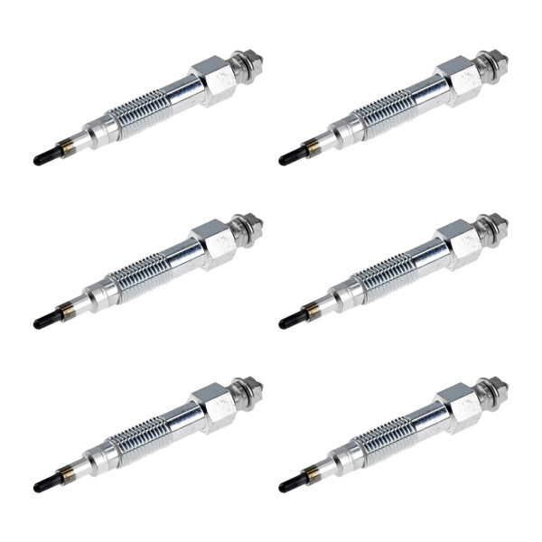 6 Glow Plugs Ceramic Glow Plugs 11 V NGK suitable for e.g. NISSAN BLUEBIRD
