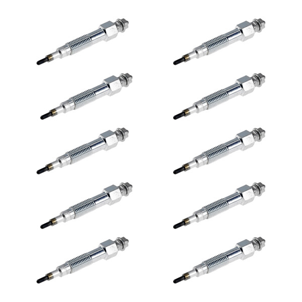 10 Glow Plugs Ceramic Glow Plugs 11 V NGK suitable for e.g. NISSAN BLUEBIRD