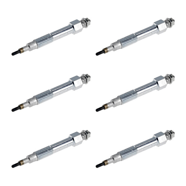 6 Glow Plugs Ceramic Glow Plugs 11 V NGK suitable for e.g. NISSAN PRIMERA