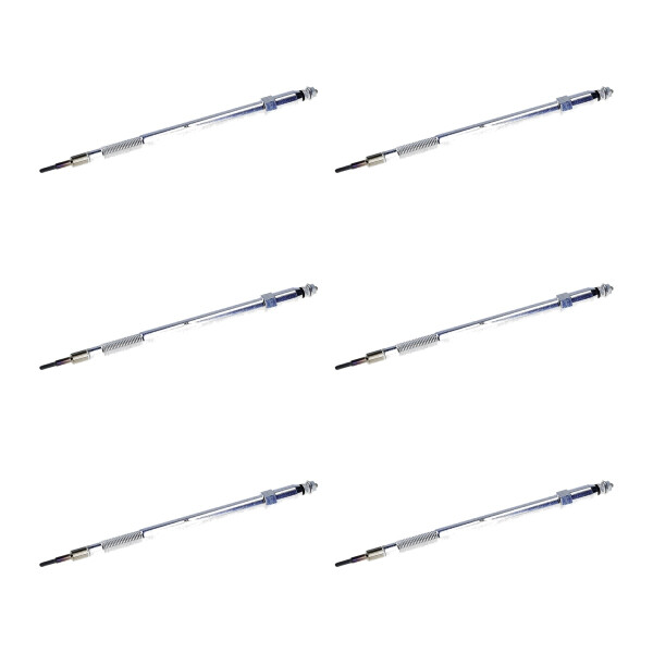 6 Glow Plugs Ceramic Glow Plugs 11 V NGK IAM-Expertise for e.g. NISSAN PATROL