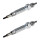 2 Glow Plugs Ceramic Glow Plugs 11 V NGK suitable for e.g. MITSUBISHI L200