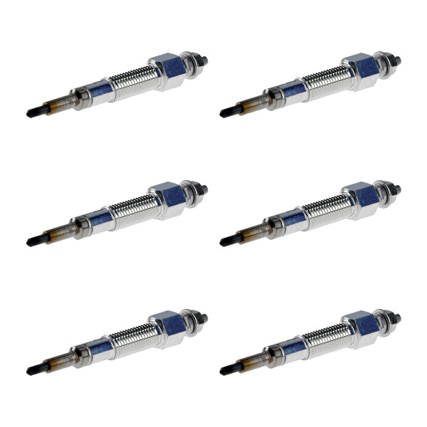 6 Glow Plugs Ceramic Glow Plugs 11 V NGK IAM expertise for MAZDA B-SERIES
