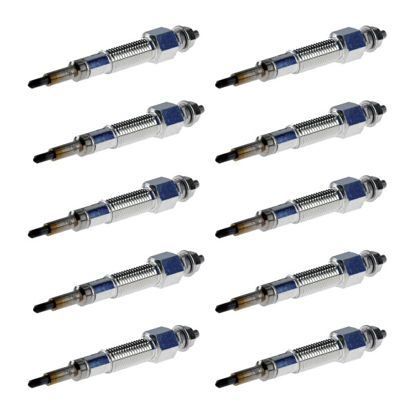 10 Glow Plugs Ceramic Glow Plugs 11 V NGK IAM expertise for MAZDA B-SERIES