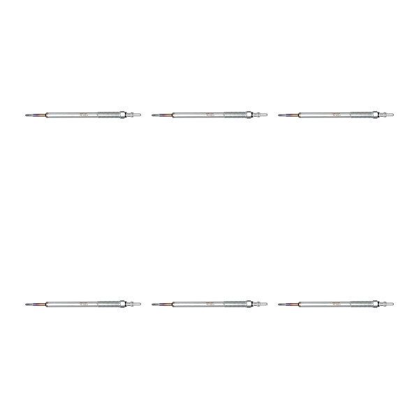 6 Glow Plugs Ceramic Glow Plugs 11 V NGK suitable for e.g. MITSUBISHI L200