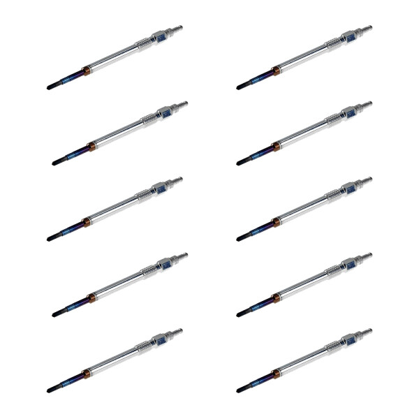 10 Glow Plugs Ceramic Glow Plugs 7 V NGK D-Power suitable for e.g. AUDI A4