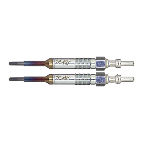 2 Glow Plugs Ceramic Glow Plugs 7 V NGK D-Power for e.g. VW CRAFTER
