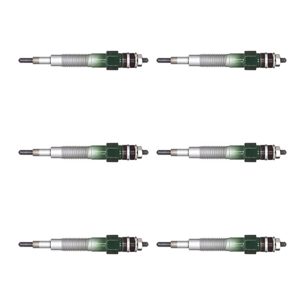 6 Glühkerzen Keramik-Glühkerze 6,5 V NGK passend für u.a. NISSAN PATROL