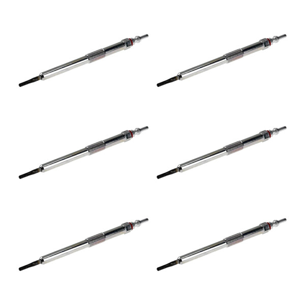 6 Glow Plugs Metal Glow Plugs 5 V NGK Aftermarket Expertise for SSANGYONG REXTON