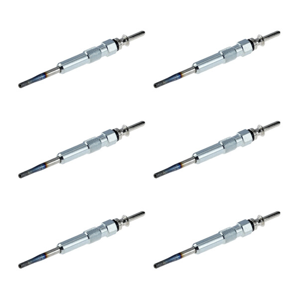 6 Glow Plugs Metal Glow Plugs 5 V NGK IAM-Expertise D-Power for e.g. BMW 5