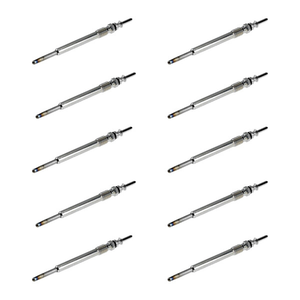 10 Glow Plugs Metal Glow Plugs 11 V NGK D-Power suitable for e.g. OPEL ASTRA